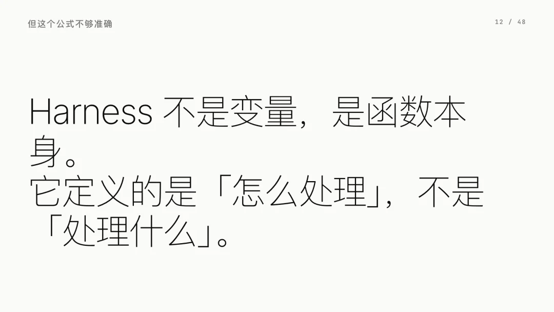 第 12 页 · Harness 不是变量，是函数本身
