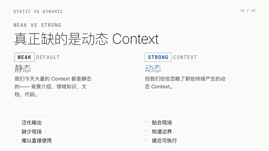 第 30 页 · 真正缺的是动态 Context
